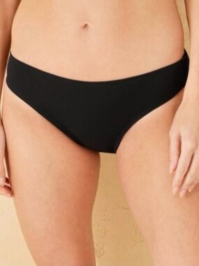 Women's Ribbed Low-Rise Medium Coverage Hipster Bikini Bottom - 
Size Small  new